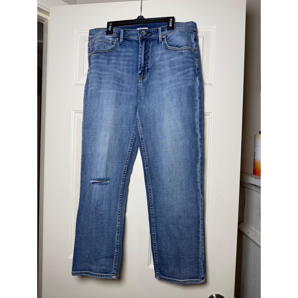 Serra Retreat Joie Rucker Sun Wash Straight Leg Jeans Blue Distressed 10/30